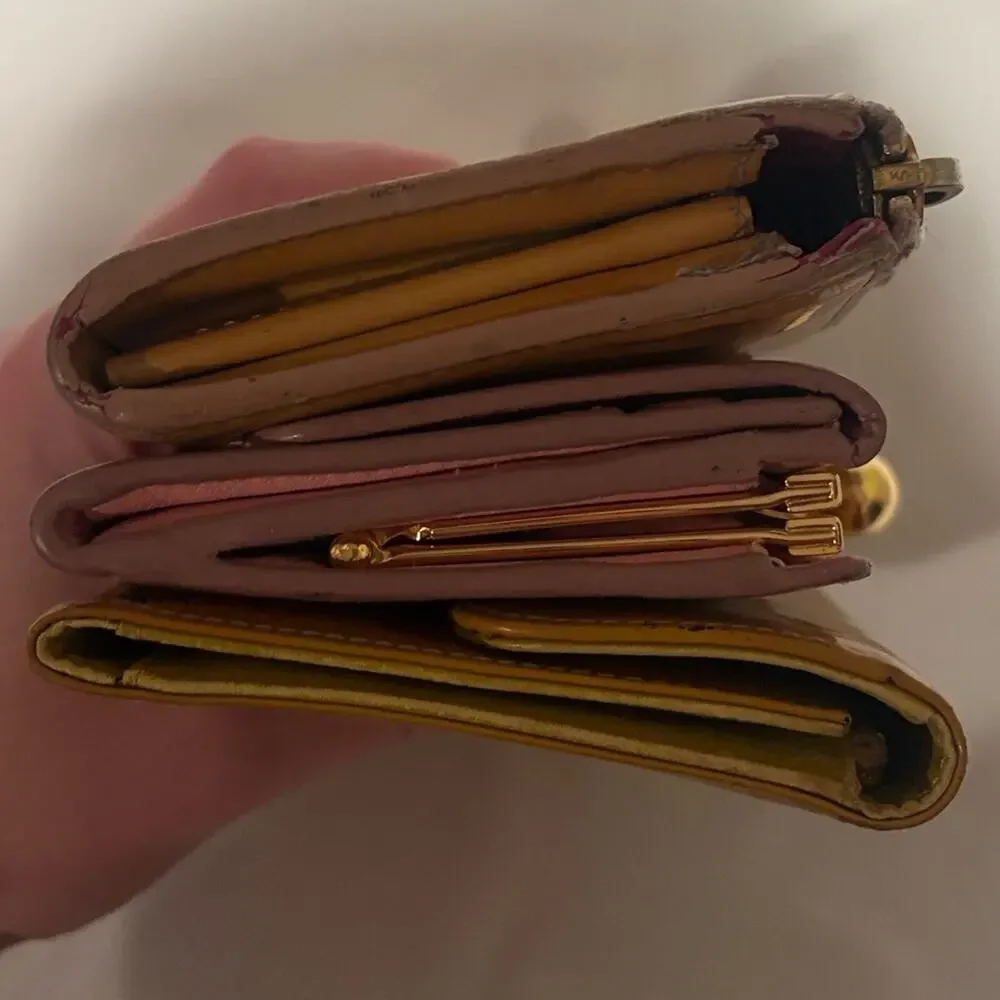 Mui mui three project - rehab - long patent leather wallets